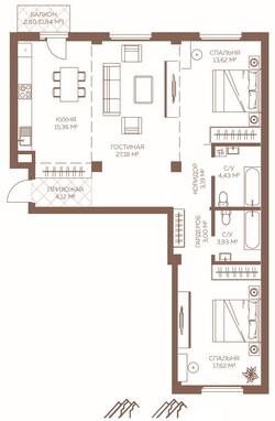 3-room apartment №5