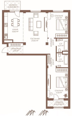 3-room apartment №9